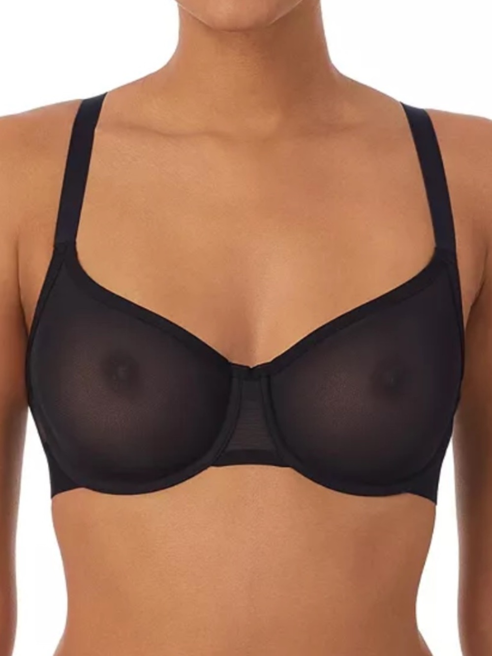 DKNY Women's Sheers Unlined Demi Bra, DK4085
